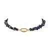 Natural & Synthetic Mixed Gemstone Chip Beaded Necklaces NJEW-JN06275-3