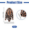 2 Bags Alloy Bead Caps FIND-PH0038-39R-2