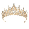 Alloy Rhinestone Crown Hair Bands for Girls Women Party Decoration HULI-PW0002-006G-01-1