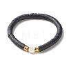 Love Heart Beads Stretch Bracelets Set for Women BJEW-JB07161-3