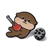 Bank Beaver with Word Swoo & Heart Shape Arrow Enamel Pins JEWB-K019-02B-EB-3