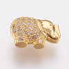 Brass Micro Pave Cubic Zirconia Beads ZIRC-F083-080G-RS-2