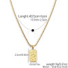 304 Stainless Steel Tarot Card Pendant Necklaces WG777F6-04-1