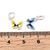 925 Sterling Silver Enamel Pendants STER-K188-15S-3