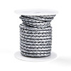 Braided Cowhide Leather Cord NWIR-N005-01L-4mm-1