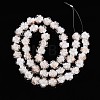 Luminous Handmade Gold Foil Glass Beads Strands FOIL-N029-01A-3