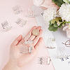 15Pcs 3 Style Crown Alloy Rhinestones Hair Combs FIND-CA0005-94-3