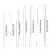 7pcs 7 Styles Stainless Steel Straight Sewing Embroidery Threads FIND-YWC0014-004-3