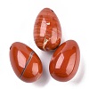 Natural Red Jasper Pendants G-P438-E-04-1