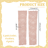 4 Pairs 4 Colors Polyester Long Oversleeves AJEW-HY0003-44-2