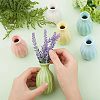  6Pcs 6 Colors Mini Ceramic Floral Vases for Home Decor BOTT-NB0001-04-4