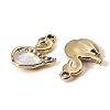 UV Plating Alloy Glass Pendants FIND-K032-35G-2