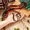 24Pcs 3 Colors Cotton Cord Braided Necklace Making FIND-TA0003-30-14