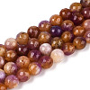 Dyed Natural White Jade Beads Strands G-T139-8mm-60-16-4