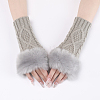 Polyacrylonitrile Fiber Yarn Knitting Fingerless Gloves COHT-PW0001-15H-4