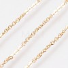 Long-Lasting Plated Brass Link Chain Necklaces NJEW-K112-01G-NF-2