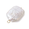 3Pcs 3 Styles Natural Baroque Pearl Keshi Pearl Pendants PALLOY-JF02913-02-5