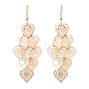 Brass Dangle Earrings EJEW-B157-02A-G-4