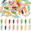 32Pcs 16 Colors Alloy Enamel Pendants ENAM-YW0004-05-1