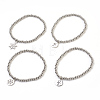 304 Stainless Steel Beads Stretch Charm Bracelets BJEW-JB03862-1