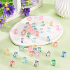 50Pcs Acrylic European Beads MACR-TADJ0001-13D-6