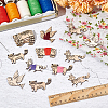  1Set Jungle Animal Wooden Thread Winding Boards DIY-NB0010-12-4