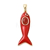 Natural Carnelian(Dyed & Heated) Pendants KK-Z137-19G-02-1