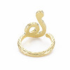 Snake Shape Rack Plating Alloy Cuff Rings RJEW-Q163-030A-RS-2