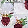 CRASPIRE 2Pcs 2 Style Cloth & Plastic Imitation Rose Boutonniere & Wrist Corsages AJEW-CP0005-93-5