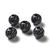 Halloween Printed Spider Webs Colored Wood European Beads X1-WOOD-K007-04C-2