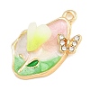 Alloy with Enamel Pendants RB-CBA01F2-02G-C-2