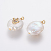 Natural Cultured Freshwater Pearl Pendants PEAR-F014-03G-3