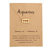 Twelve Constellations Alloy Pendant Necklaces WG2D4F2-03-1