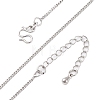 1.2MM Brass Twisted Chain Necklaces NJEW-D302-64P-2