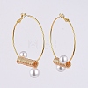 (Jewelry Parties Factory Sale)Brass Hoop Earrings EJEW-JE03939-3