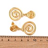 304 Stainless Steel Vortex Spiral Dangle Stud Earrings EJEW-L304-01G-5