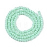 Opaque Solid Color Imitation Jade Glass Beads Strands EGLA-A044-P1mm-D14-3