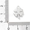 Brass Micro Pave Clear Cubic Zirconia Pendants ZIRC-I067-01A-3