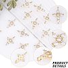 12Pcs Brass Micro Pave Cubic Zirconia Pendants KK-CA0003-65-5