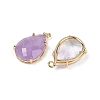 Natural Amethyst Faceted Pendants G-K347-05G-07-2