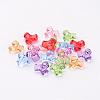 Transparent Acrylic Plastic Tri Beads for Christmas Ornaments Making X-PL699M-2