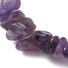 Natural AmethystChips Beaded Stretch Bracelets for Women BJEW-TA00557-01-3