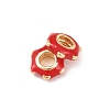 Brass Beads KK-H524-15G-03-2