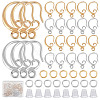 22 Pairs 2 Colors Brass Earring Hooks DIY-CN0002-61-1