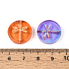 Baking Paint Transparent Glass Beads X-DGLA-N018-30-3