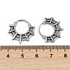 Spider Web 316 Surgical Stainless Steel Hoop Earrings EJEW-G416-40AS-5
