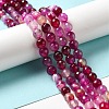 Natural Agate Beads Strands G-H1593-8mm-1-3