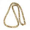 304 Stainless Steel Cuban Link Chain Necklaces and Bracelets Jewelry Sets SJEW-O065-B-05G-3