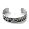 304 Stainless Steel Magnetic Cuff Bangles BJEW-P307-01P-2