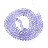 Baking Paint Transparent Glass Beads Strands DGLA-N006-6mm-06-2